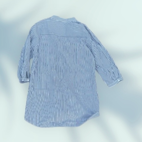 Harshman Blue Striped Women's Tunic Size Small - Picture 2 of 5